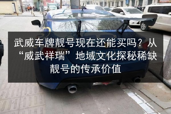 武威车牌靓号现在还能买吗?从“威武祥瑞”地域文化探秘稀缺靓号的传承价值 第2张 武威车牌靓号现在还能买吗?从“威武祥瑞”地域文化探秘稀缺靓号的传承价值 第2张