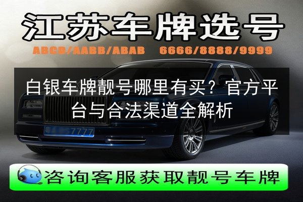 白银车牌靓号哪里有买？官方平台与合法渠道全解析 第2张