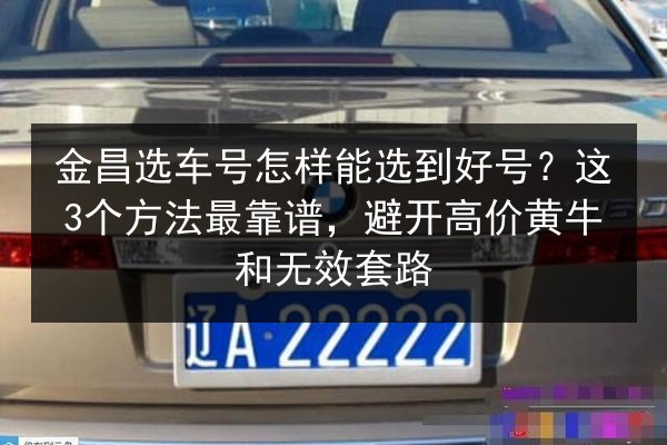 金昌选车号怎样能选到好号？这3个方法最靠谱，避开高价黄牛和无效套路 第2张