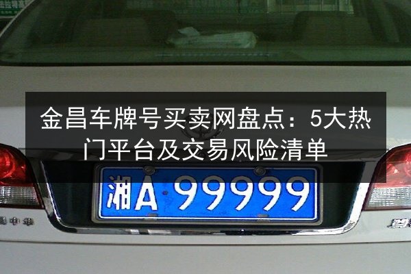 金昌车牌号买卖网盘点：5大热门平台及交易风险清单 第2张