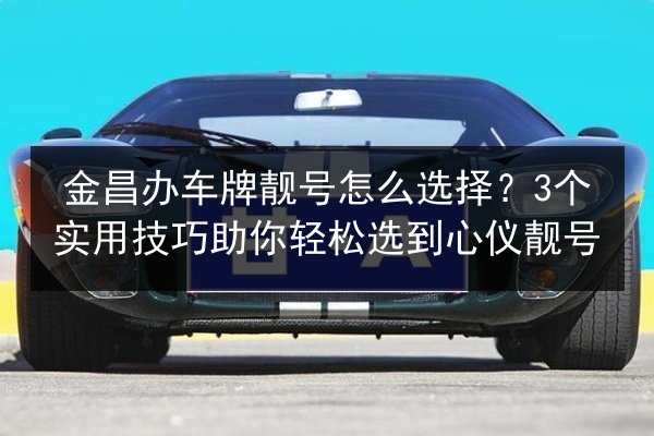 金昌办车牌靓号怎么选择?3个实用技巧助你轻松选到心仪靓号 第3张 金昌办车牌靓号怎么选择?3个实用技巧助你轻松选到心仪靓号 第3张
