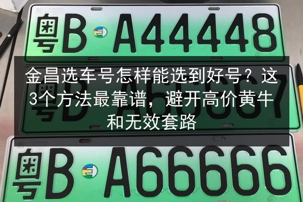 金昌选车号怎样能选到好号？这3个方法最靠谱，避开高价黄牛和无效套路 第3张