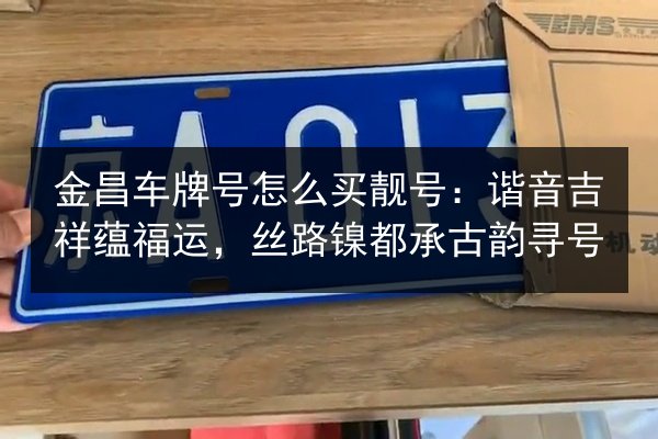 金昌车牌号怎么买靓号:谐音吉祥蕴福运,丝路镍都承古韵寻号 第3张 金昌车牌号怎么买靓号:谐音吉祥蕴福运,丝路镍都承古韵寻号 第3张