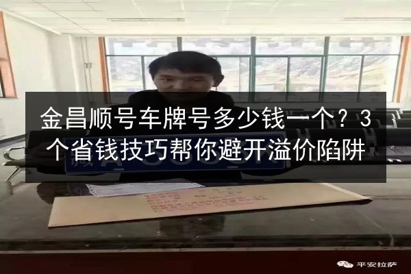 金昌顺号车牌号多少钱一个？3个省钱技巧帮你避开溢价陷阱 第3张