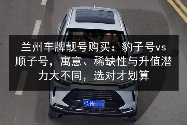 兰州车牌靓号购买：豹子号vs顺子号，寓意、稀缺性与升值潜力大不同，选对才划算 第2张