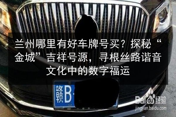 兰州哪里有好车牌号买?探秘“金城”吉祥号源,寻根丝路谐音文化中的数字福运 第2张 兰州哪里有好车牌号买?探秘“金城”吉祥号源,寻根丝路谐音文化中的数字福运 第2张