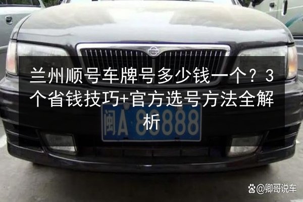 兰州顺号车牌号多少钱一个?3个省钱技巧+官方选号方法全解析 第3张 兰州顺号车牌号多少钱一个?3个省钱技巧+官方选号方法全解析 第3张