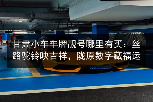 甘肃小车车牌靓号哪里有买：丝路驼铃映吉祥，陇原数字藏福运
