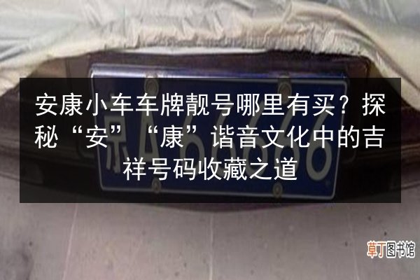 安康小车车牌靓号哪里有买?探秘“安”“康”谐音文化中的吉祥号码收藏之道 第2张 安康小车车牌靓号哪里有买?探秘“安”“康”谐音文化中的吉祥号码收藏之道 第2张