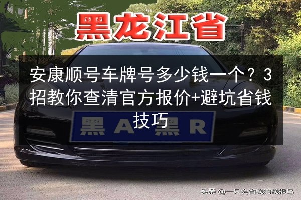 安康顺号车牌号多少钱一个？3招教你查清官方报价+避坑省钱技巧 第1张