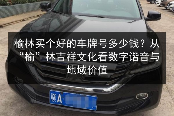 榆林买个好的车牌号多少钱?从“榆”林吉祥文化看数字谐音与地域价值 第2张 榆林买个好的车牌号多少钱?从“榆”林吉祥文化看数字谐音与地域价值 第2张