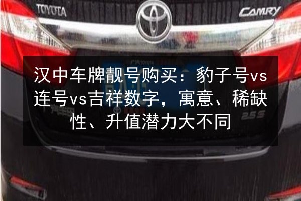 汉中车牌靓号购买:豹子号vs连号vs吉祥数字,寓意、稀缺性、升值潜力大不同 第2张 汉中车牌靓号购买:豹子号vs连号vs吉祥数字,寓意、稀缺性、升值潜力大不同 第2张