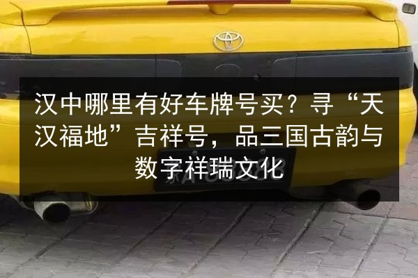 汉中哪里有好车牌号买？寻“天汉福地”吉祥号，品三国古韵与数字祥瑞文化 第2张
