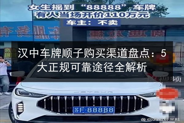 汉中车牌顺子购买渠道盘点：5大正规可靠途径全解析 第2张