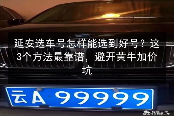 延安选车号怎样能选到好号?这3个方法最靠谱,避开黄牛加价坑 第2张 延安选车号怎样能选到好号?这3个方法最靠谱,避开黄牛加价坑 第2张