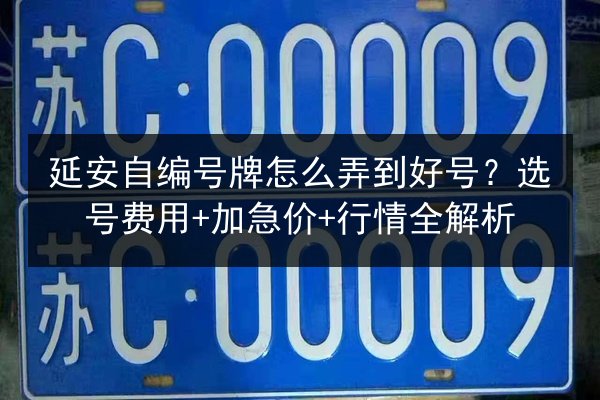 延安自编号牌怎么弄到好号?选号费用+加急价+行情全解析 第2张 延安自编号牌怎么弄到好号?选号费用+加急价+行情全解析 第2张