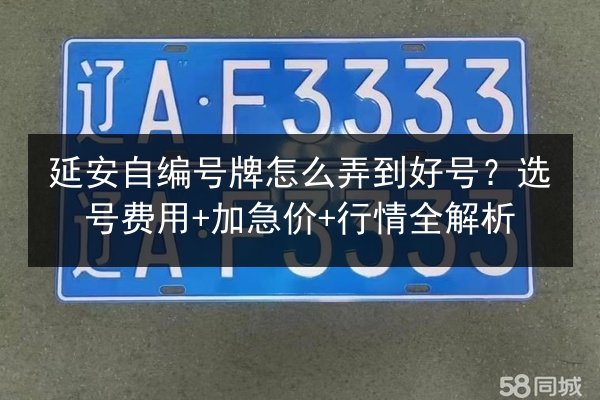 延安自编号牌怎么弄到好号?选号费用+加急价+行情全解析 第3张 延安自编号牌怎么弄到好号?选号费用+加急价+行情全解析 第3张