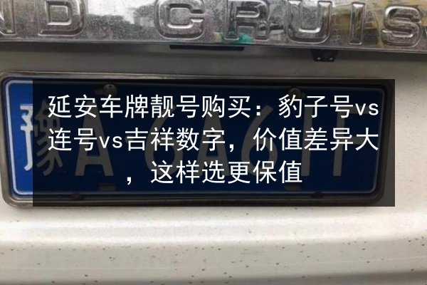 延安车牌靓号购买：豹子号vs连号vs吉祥数字，价值差异大，这样选更保值 第2张