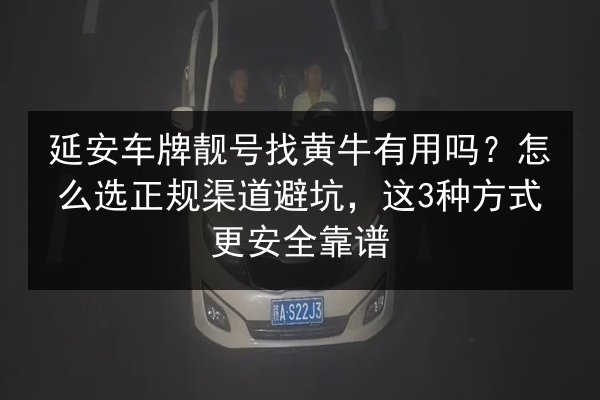 延安车牌靓号找黄牛有用吗？怎么选正规渠道避坑，这3种方式更安全靠谱 第2张
