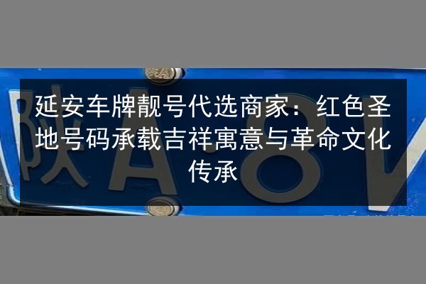 延安车牌靓号代选商家：红色圣地号码承载吉祥寓意与革命文化传承 第3张