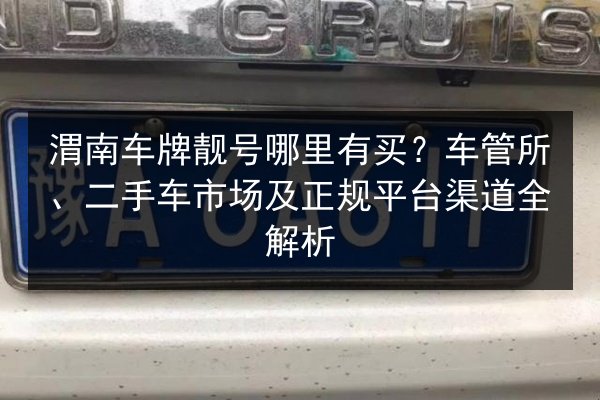 渭南车牌靓号哪里有买?车管所、二手车市场及正规平台渠道全解析 第2张 渭南车牌靓号哪里有买?车管所、二手车市场及正规平台渠道全解析 第2张