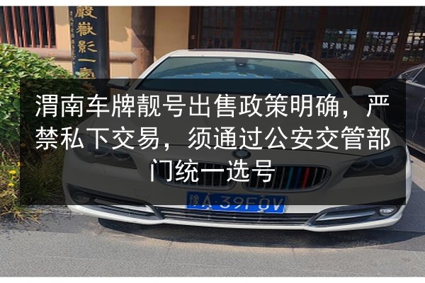 渭南车牌靓号出售政策明确，严禁私下交易，须通过公安交管部门统一选号 第2张