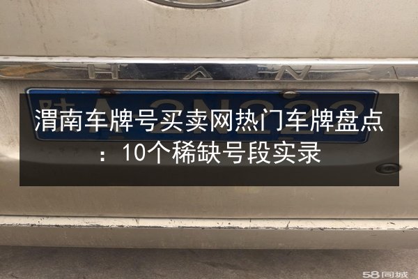 渭南车牌号买卖网热门车牌盘点：10个稀缺号段实录 第2张
