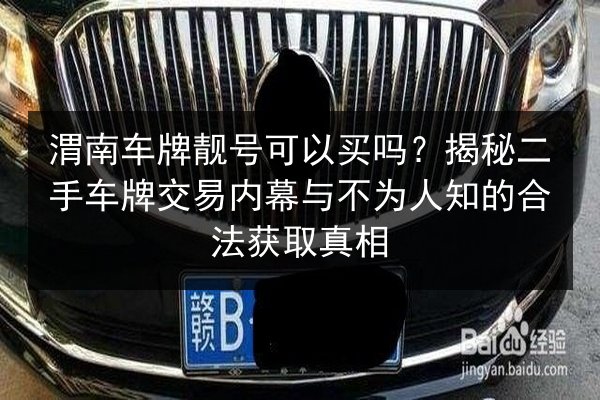 渭南车牌靓号可以买吗?揭秘二手车牌交易内幕与不为人知的合法获取真相 第2张 渭南车牌靓号可以买吗?揭秘二手车牌交易内幕与不为人知的合法获取真相 第2张