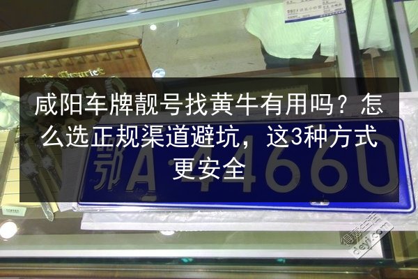 咸阳车牌靓号找黄牛有用吗?怎么选正规渠道避坑,这3种方式更安全 第2张 咸阳车牌靓号找黄牛有用吗?怎么选正规渠道避坑,这3种方式更安全 第2张