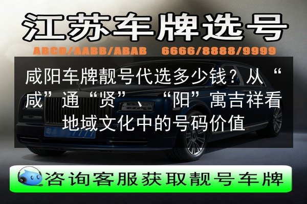 咸阳车牌靓号代选多少钱？从“咸”通“贤”、“阳”寓吉祥看地域文化中的号码价值 第2张