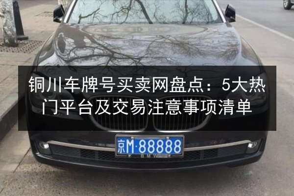 铜川车牌号买卖网盘点:5大热门平台及交易注意事项清单 第3张 铜川车牌号买卖网盘点:5大热门平台及交易注意事项清单 第3张