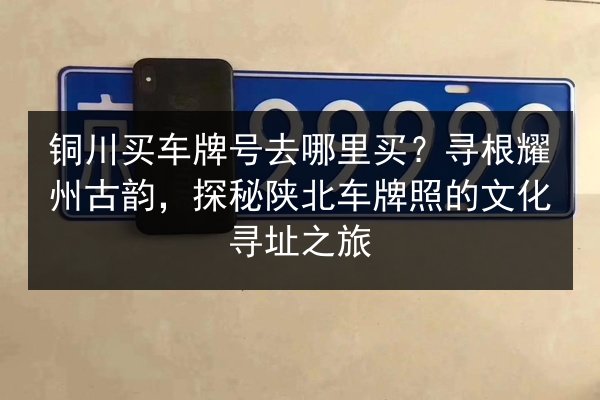 铜川买车牌号去哪里买?寻根耀州古韵,探秘陕北车牌照的文化寻址之旅 第2张 铜川买车牌号去哪里买?寻根耀州古韵,探秘陕北车牌照的文化寻址之旅 第2张