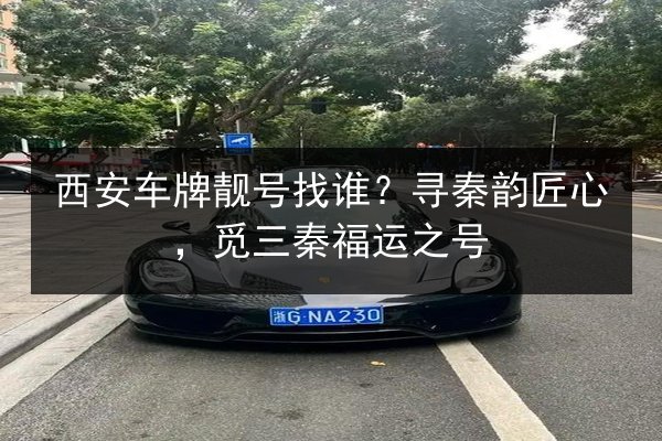 西安车牌靓号找谁？寻秦韵匠心，觅三秦福运之号