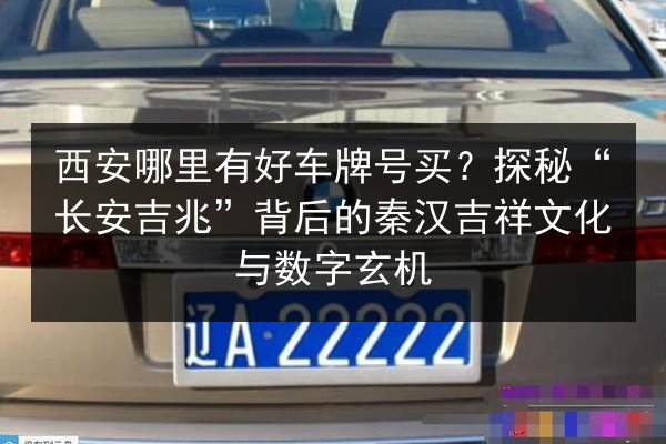 西安哪里有好车牌号买?探秘“长安吉兆”背后的秦汉吉祥文化与数字玄机 第2张 西安哪里有好车牌号买?探秘“长安吉兆”背后的秦汉吉祥文化与数字玄机 第2张