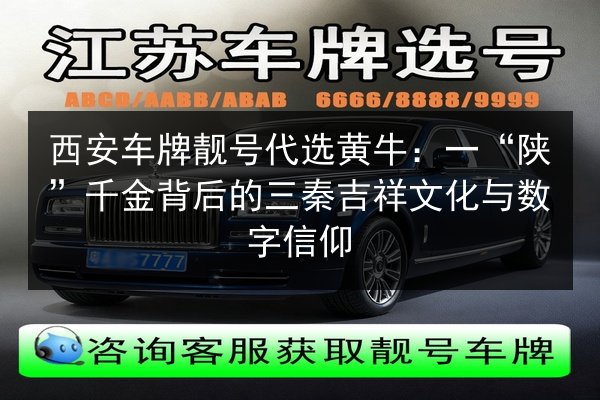 西安车牌靓号代选黄牛:一“陕”千金背后的三秦吉祥文化与数字信仰 第2张 西安车牌靓号代选黄牛:一“陕”千金背后的三秦吉祥文化与数字信仰 第2张