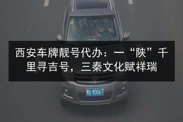 西安车牌靓号代办:一“陕”千里寻吉号,三秦文化赋祥瑞 第3张 西安车牌靓号代办:一“陕”千里寻吉号,三秦文化赋祥瑞 第3张
