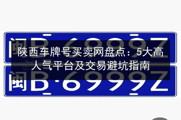 陕西车牌号买卖网盘点：5大高人气平台及交易避坑指南 第3张