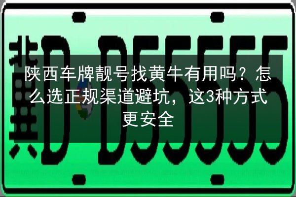 陕西车牌靓号找黄牛有用吗?怎么选正规渠道避坑,这3种方式更安全 第2张 陕西车牌靓号找黄牛有用吗?怎么选正规渠道避坑,这3种方式更安全 第2张