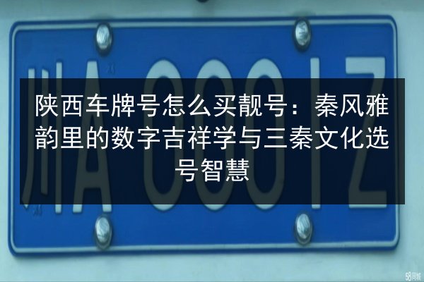 陕西车牌号怎么买靓号:秦风雅韵里的数字吉祥学与三秦文化选号智慧 第2张 陕西车牌号怎么买靓号:秦风雅韵里的数字吉祥学与三秦文化选号智慧 第2张