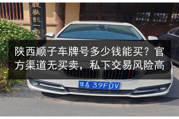 陕西顺子车牌号多少钱能买?官方渠道无买卖,私下交易风险高 第3张 陕西顺子车牌号多少钱能买?官方渠道无买卖,私下交易风险高 第3张