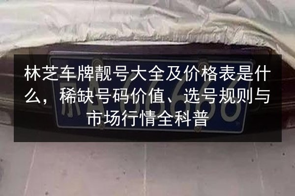 林芝车牌靓号大全及价格表是什么,稀缺号码价值、选号规则与市场行情全科普 第2张 林芝车牌靓号大全及价格表是什么,稀缺号码价值、选号规则与市场行情全科普 第2张
