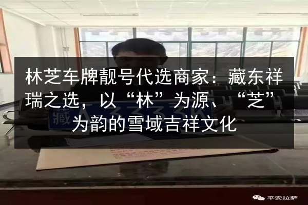 林芝车牌靓号代选商家:藏东祥瑞之选,以“林”为源、“芝”为韵的雪域吉祥文化 第3张 林芝车牌靓号代选商家:藏东祥瑞之选,以“林”为源、“芝”为韵的雪域吉祥文化 第3张