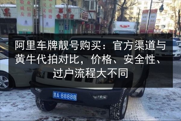 阿里车牌靓号购买：官方渠道与黄牛代拍对比，价格、安全性、过户流程大不同