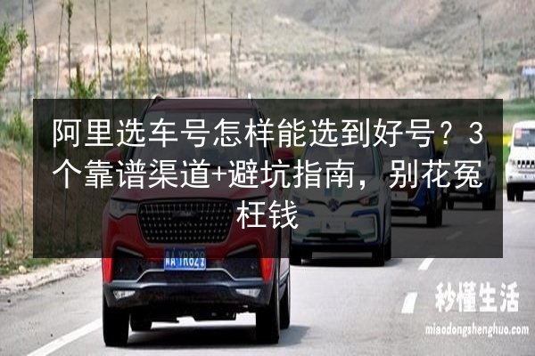 阿里选车号怎样能选到好号？3个靠谱渠道+避坑指南，别花冤枉钱 第3张