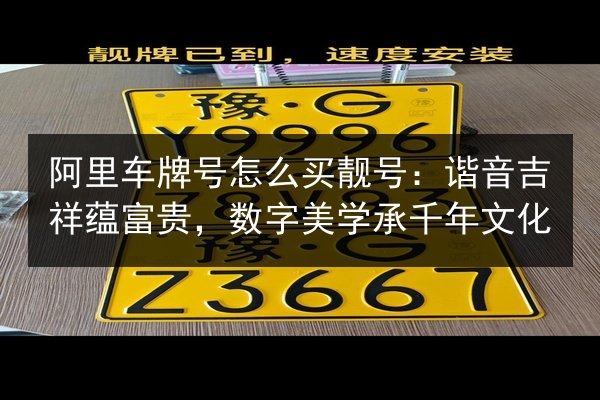 阿里车牌号怎么买靓号:谐音吉祥蕴富贵,数字美学承千年文化 第2张 阿里车牌号怎么买靓号:谐音吉祥蕴富贵,数字美学承千年文化 第2张