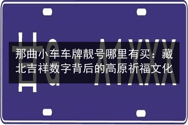 那曲小车车牌靓号哪里有买:藏北吉祥数字背后的高原祈福文化 第3张 那曲小车车牌靓号哪里有买:藏北吉祥数字背后的高原祈福文化 第3张