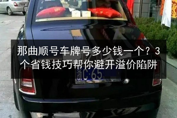 那曲顺号车牌号多少钱一个?3个省钱技巧帮你避开溢价陷阱 第3张 那曲顺号车牌号多少钱一个?3个省钱技巧帮你避开溢价陷阱 第3张