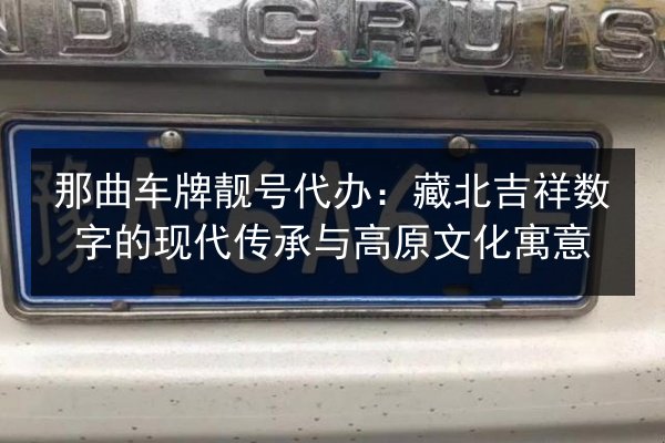 那曲车牌靓号代办:藏北吉祥数字的现代传承与高原文化寓意 第3张 那曲车牌靓号代办:藏北吉祥数字的现代传承与高原文化寓意 第3张