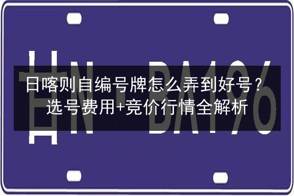日喀则自编号牌怎么弄到好号?选号费用+竞价行情全解析 第2张 日喀则自编号牌怎么弄到好号?选号费用+竞价行情全解析 第2张