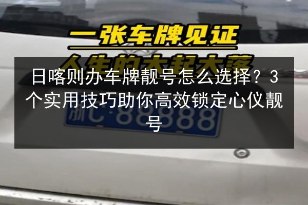 日喀则办车牌靓号怎么选择？3个实用技巧助你高效锁定心仪靓号 第3张